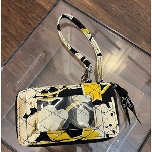 Vera Bradley Dogwood Floral Pattern ID Wristlet Wallet Multicolor